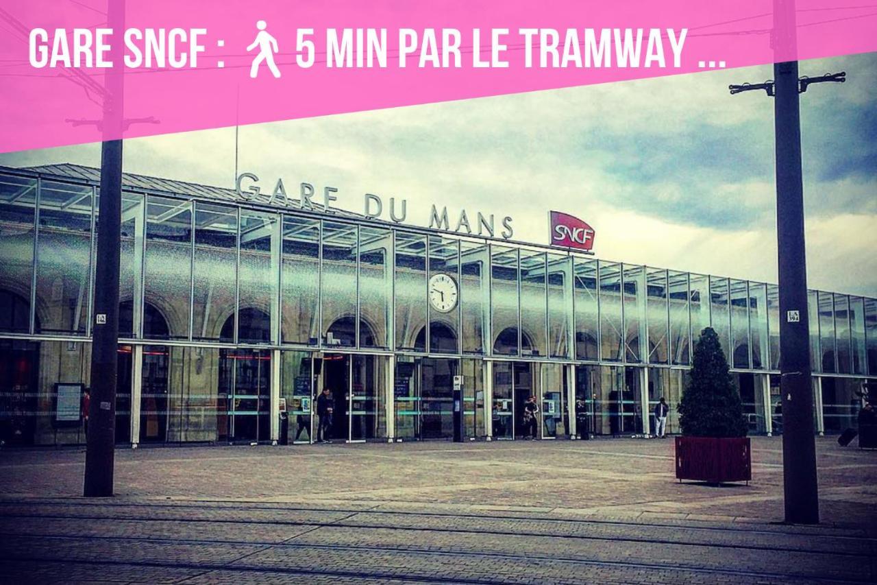 Tramway 12 Jaures Cosy Proche Gare Appartement Le Mans Buitenkant foto